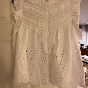 Zara eyelet top